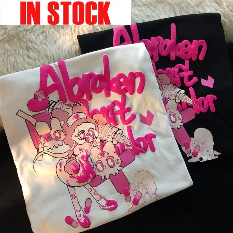 Kawaii Women Tshirts Harajuku Anime Graphic Tees Streetwear