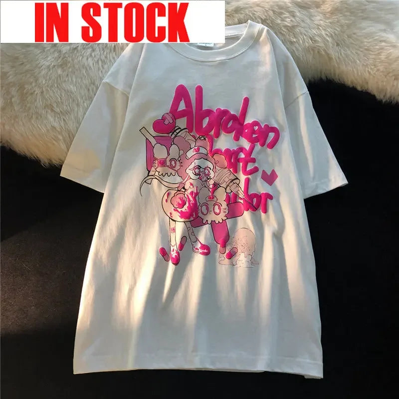 Kawaii Women Tshirts Harajuku Anime Graphic Tees Streetwear